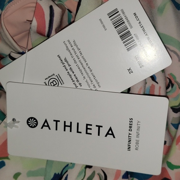 Athleta Pink Floral Racerback Mini Dress - Picture 3 of 7